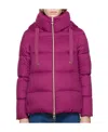 Herno Burgandy Arendelle Down Jacket In Pink