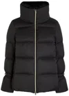 Herno Bell-sleeve Quilted Padded Jacket In Black