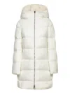 Herno Long-sleeved Down Jacket In Bianco