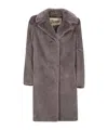 Herno Straight Hem Mid-length Coat In Gray