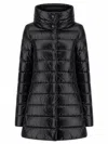 Herno Amelia Quilted High-neck Down Jacket In Black