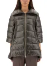 Herno Cleofe Zip-up Quilted Coat In Black
