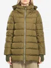 Herno Women A-shape Puffer Jacket In Green