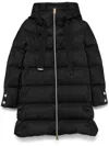 Herno A-shape Satin Down Jacket In Multi