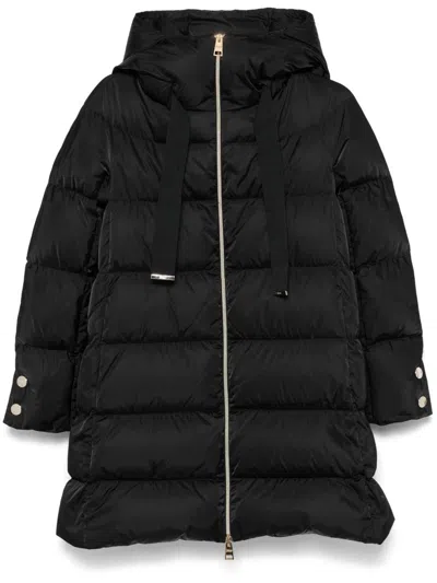 Herno A-shape Satin Down Jacket In Multi