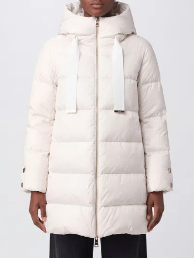 Herno A-shape Short Hooded Down Jacket In Quilted Technical Satin In Neutral