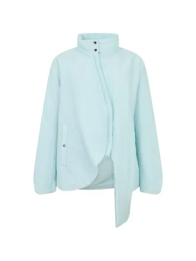Herno Asymmetric Lightweight Jacket In Blue
