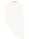 Herno Tank Top In Matt Viscose In White
