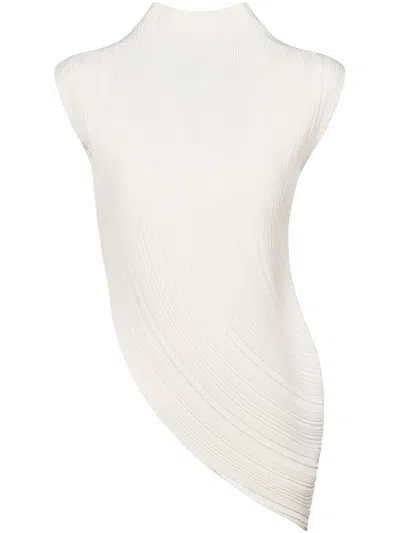 HERNO ASYMMETRICAL HIGH NECK TOP
