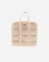 Herno Bag In Lady Alternative Fur In Gray