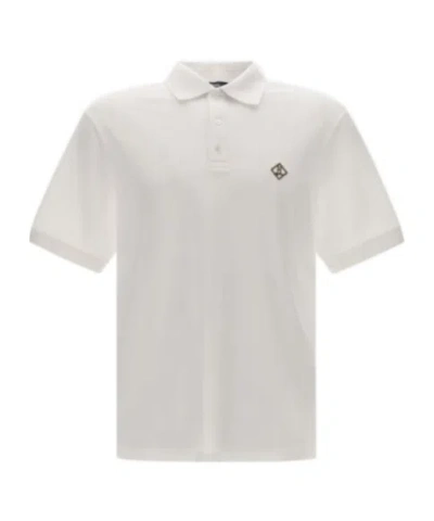 Herno Cotton Polo Shirt With Logo In White
