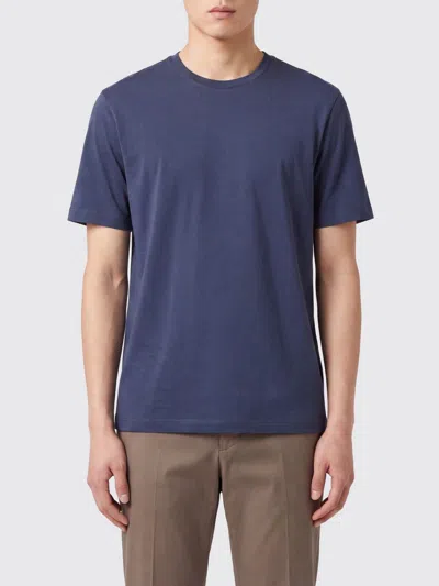 Herno Basic Cotton T-shirt In Blue