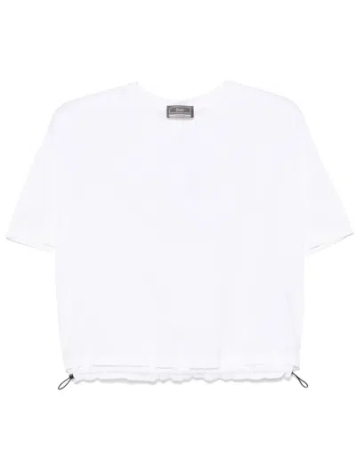 Herno Basic White Short-size T-shirt