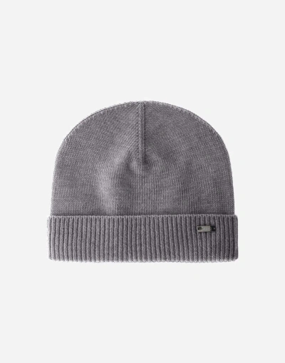 Herno Beanie In Infinity Basic In Grey