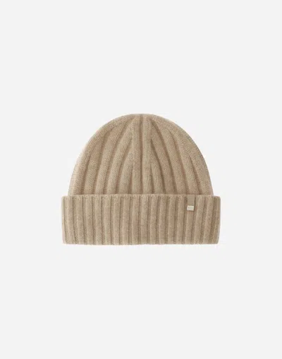 Herno Beanie In Pure Cashmere In Brown