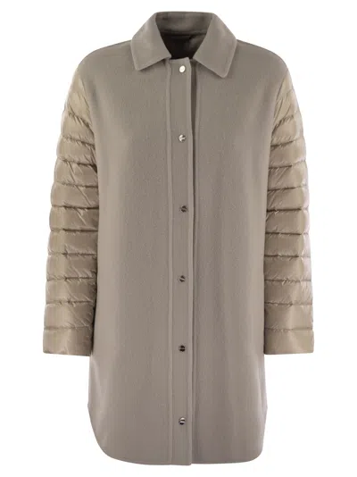 HERNO HERNO COAT WITH DOWN SLEEVES