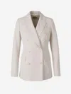Herno Double-breasted Blazer In Beige