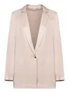 Herno Beige Chantilly Satin Jacket In Beige