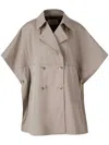 Herno Dean Poncho In Beige