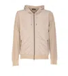 Herno Beige Cotton Down Jacket In Grey