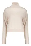 Herno Beige Cropped Sweater With Long Sleeves In Neutral