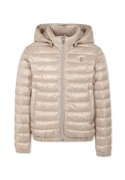 Herno Beige Down Jacket For Kids