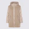 Herno Hooded Quilted Down Jacket And Pockets In Brown