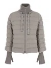 Herno Quilted High-neck Jacket In Gray