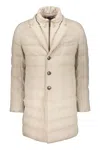 Herno Beige Down Jacket With Elegant Collar In Neutral