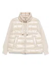 Herno Puffer Jackets Featuring Drawstring Accents In Beige