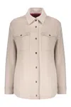Herno Beige Elegant Jacket With Classic Collar In Neutral