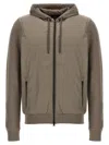 Herno Bimaterial Jacket In Beige