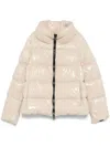 Herno Glossy Finish Puffer Jacket In Pink