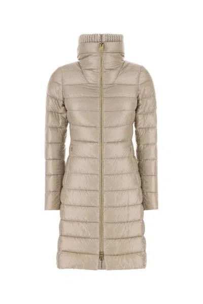 HERNO HERNO BEIGE NYLON DOWN JACKET