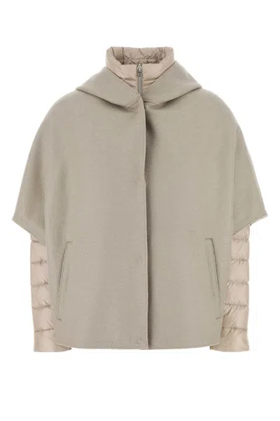 HERNO HERNO BEIGE NYLON DOWN JACKET