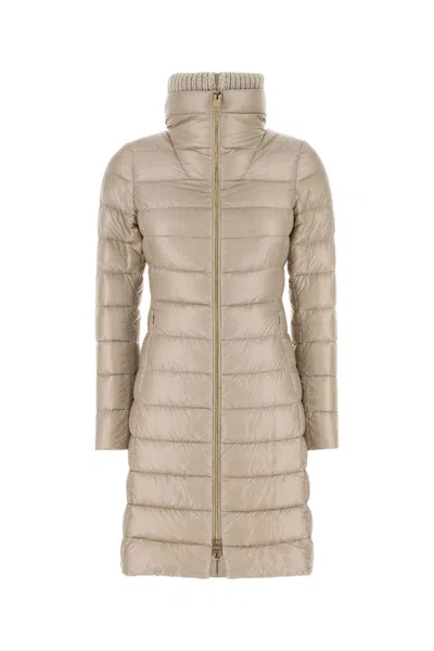 Herno Beige Nylon Down Jacket In Neutral