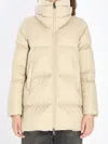 Herno Beige Nylon Down Jacket In Brown