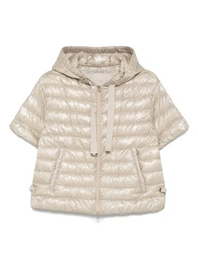 Herno Beige Nylon Short Jacket