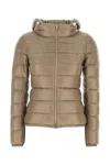 Herno Hooded Padded Quilted Down Jacket In Brown