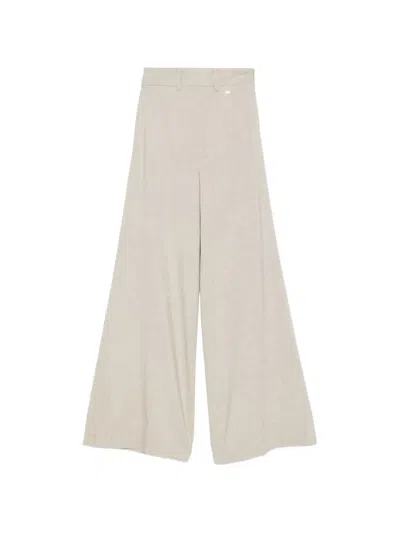 Herno Wide-leg Woven Trousers In Neutral