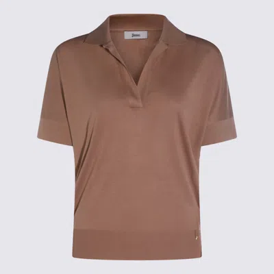 Herno Beige Polo Shirt In Neutral