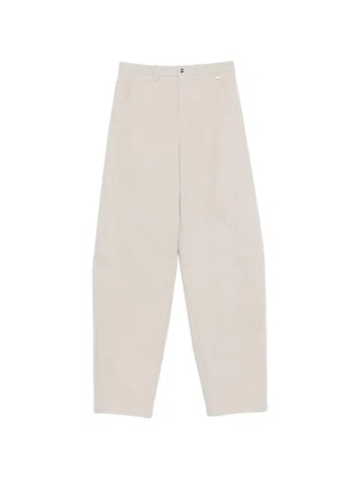 Herno Beige Polyester Pants In Neutral