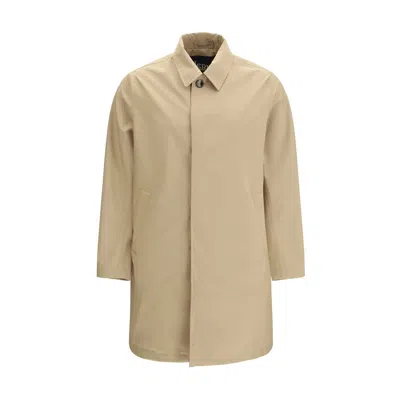 Herno Beige Polyester Trench Coat In Neutral