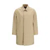 Herno Beige Polyester Trench Coat In Brown