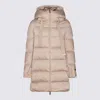 Herno Beige Puffer Down Jacket In Nude
