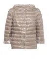 Herno Beige Reversible Quilted Down Jacket In Neutral