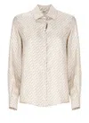 Herno Beige Silk Shirt In Neutral