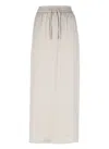 Herno Beige Skirt With Adjustable Drawstrings