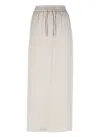 Herno Beige Skirt With Adjustable Drawstrings In Neutral