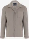 Herno Beige Microfiber Suede Jacket In Brown